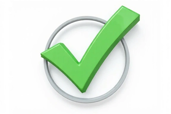 A confirmation message with a checkmark, symbolizing successful booking.